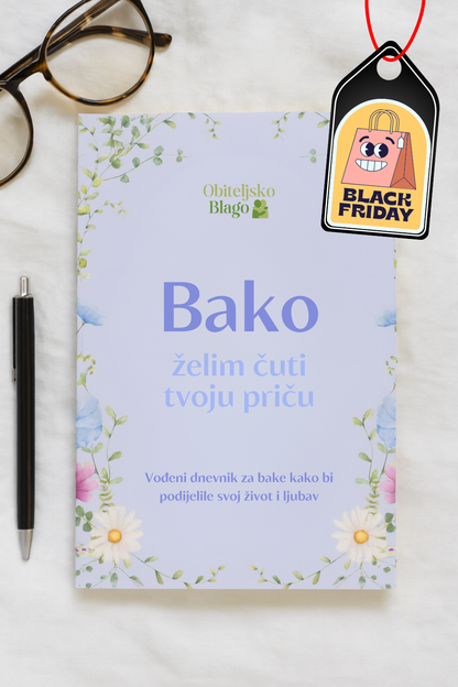 Vođeni dnevnik sjećanja za baku 💜 BLACK FRIDAY -50% 💜